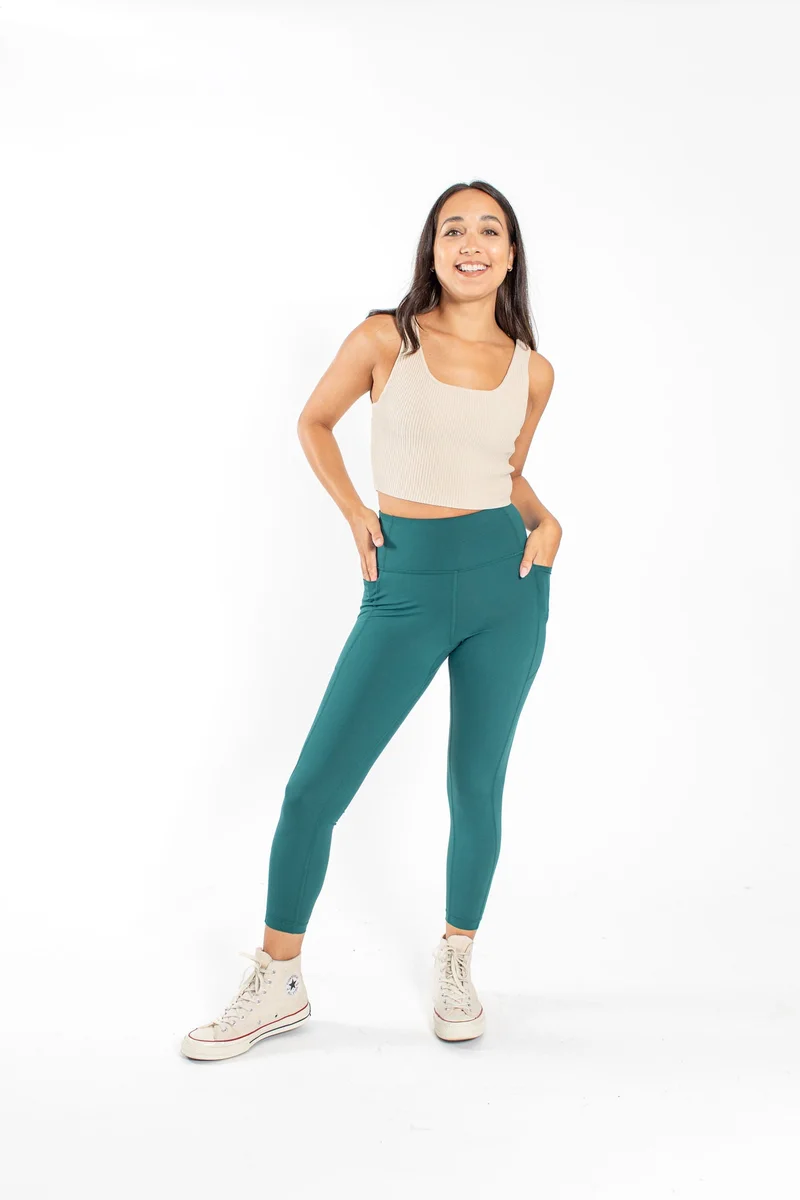Image of Wonder High Rise Legging II in Evergreen