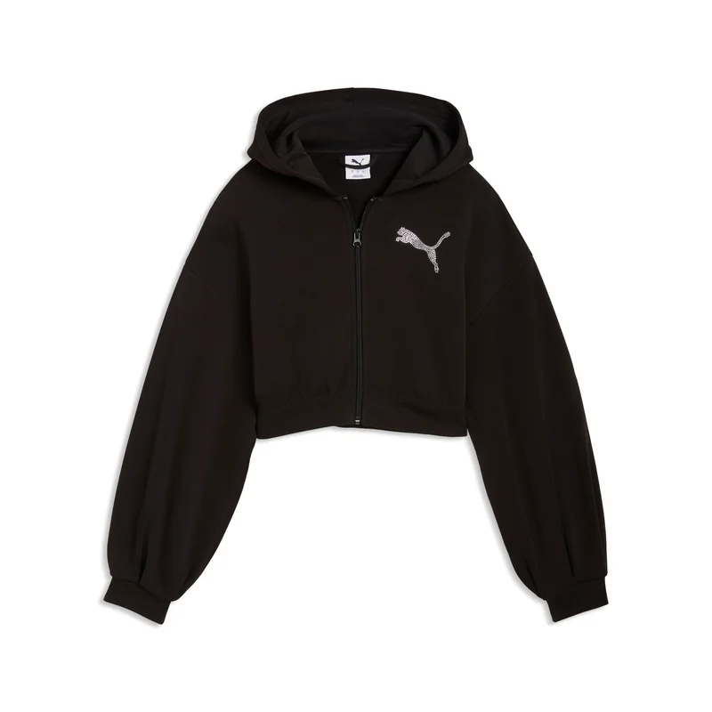 PUMA Essentials Graphics Bedazzled Women's Zip-Up Hoodie