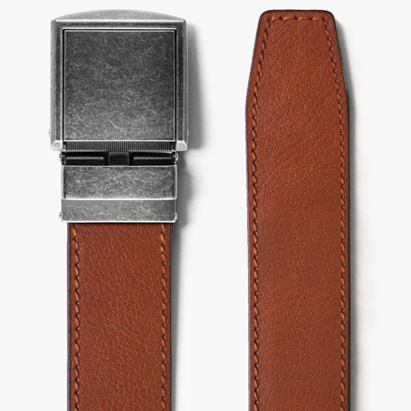 Image of Wide Walnut Full Grain Leather Belt
