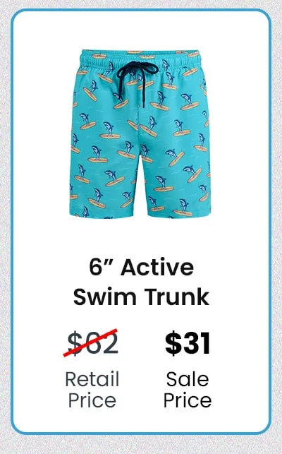 6'' Active Swim Trunk | $31
