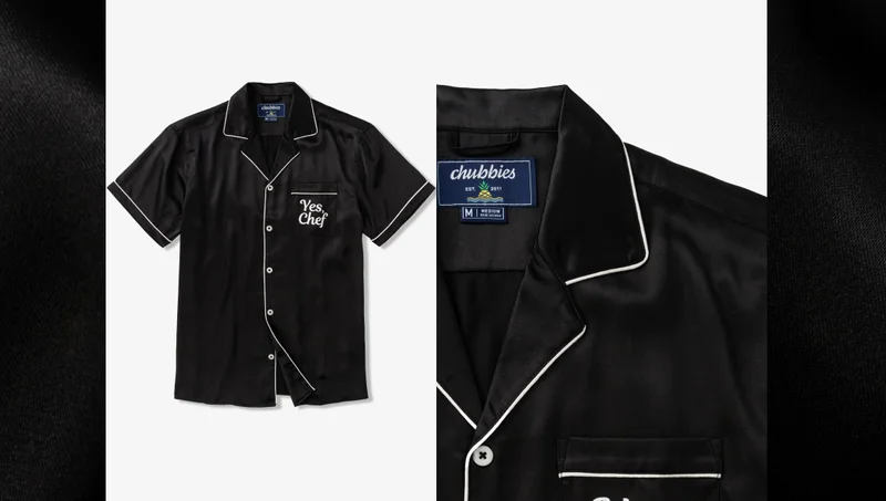 Satin Pajama Shirt: The Yes Chef