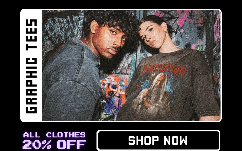 Graphic tees. Shop now