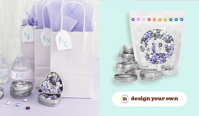 SILVER HEART FAVOR TINS