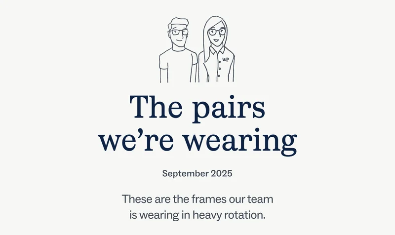 The Pairs We're Wearing