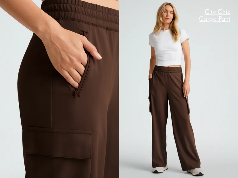City Chic Wide Leg Cargo Pant