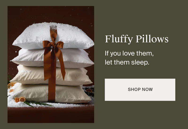 Provide some holiday fluff with our Pillows