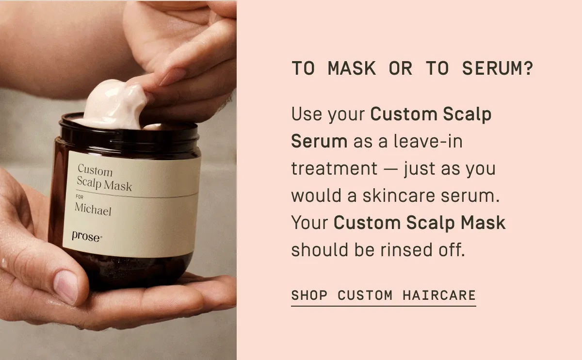 To mask or to serum?