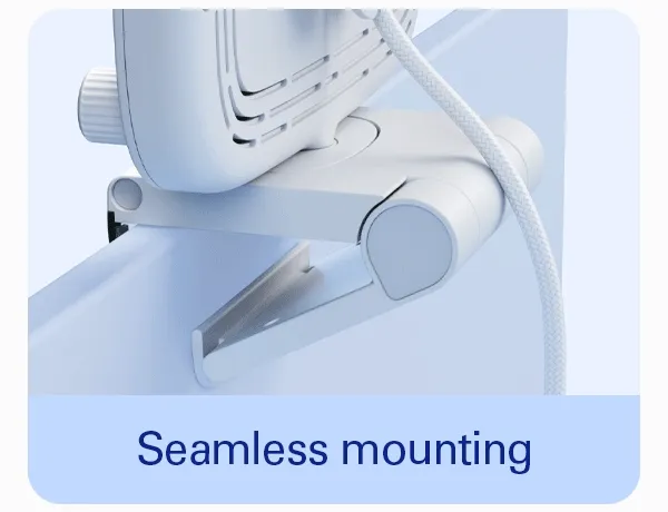 Easy on the eyes. Adjust on the fly. Seamless mounting