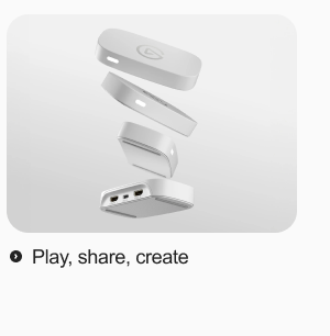 Play, share create.