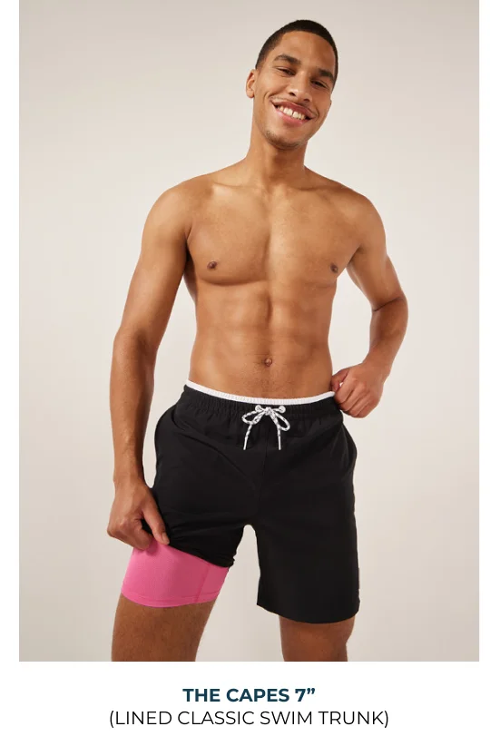 Lined Classic Swim Trunk; The Capes 7"