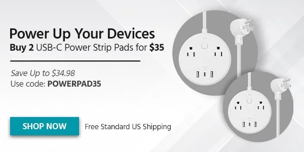 Power Up Your Devices, Buy 2 USB-C Power Strip Pads for $35. Save Up to $34.98. Use Code: POWERPAD35. Free Standard US Shipping. Shop Now