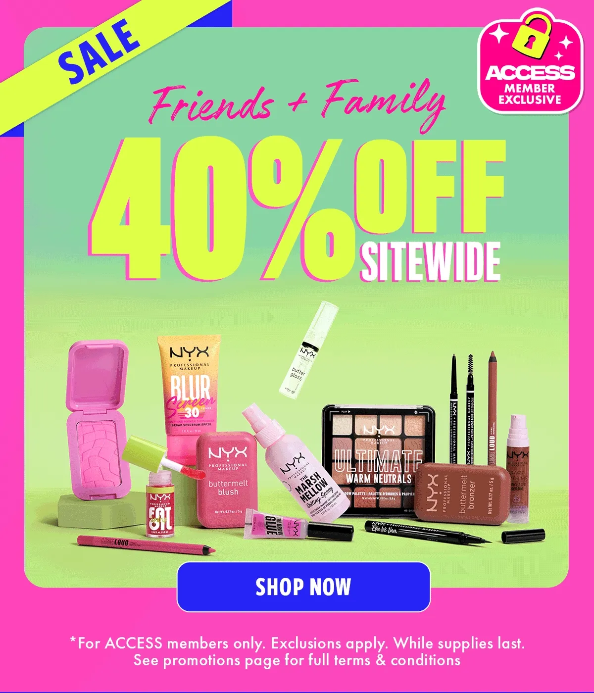 40% OFF SITEWIDE