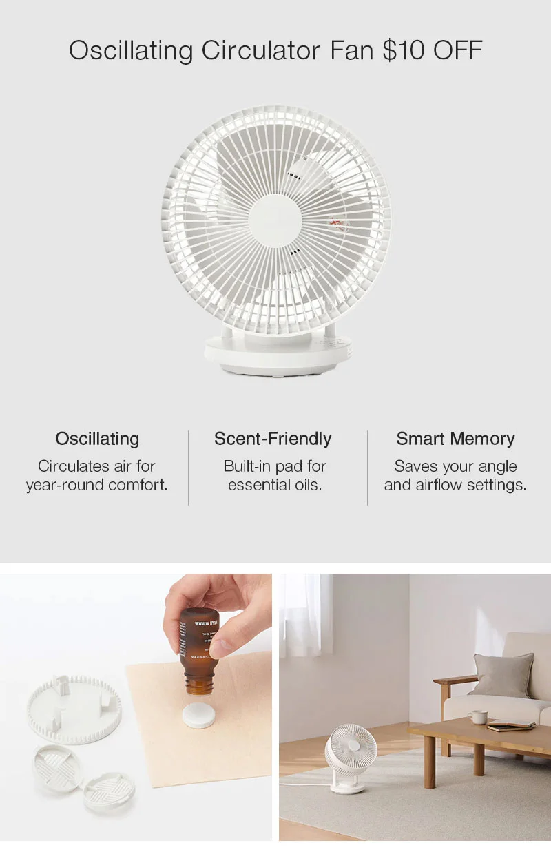 Shop $10 Off Oscillating Circulator Fan