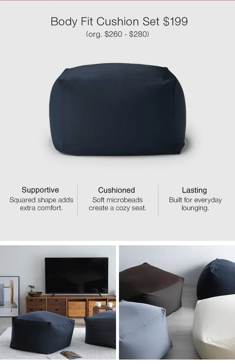 Shop Body Fit Cushion Set $199