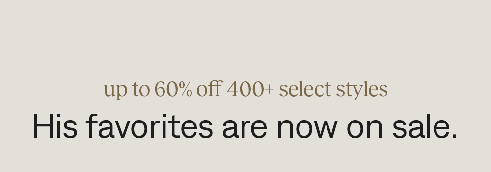 Men's sale