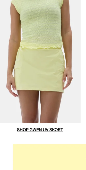 Shop GwenUV Skort in Limoncello