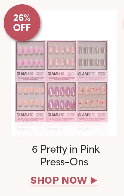6 Pink Press-Ons Shop Now