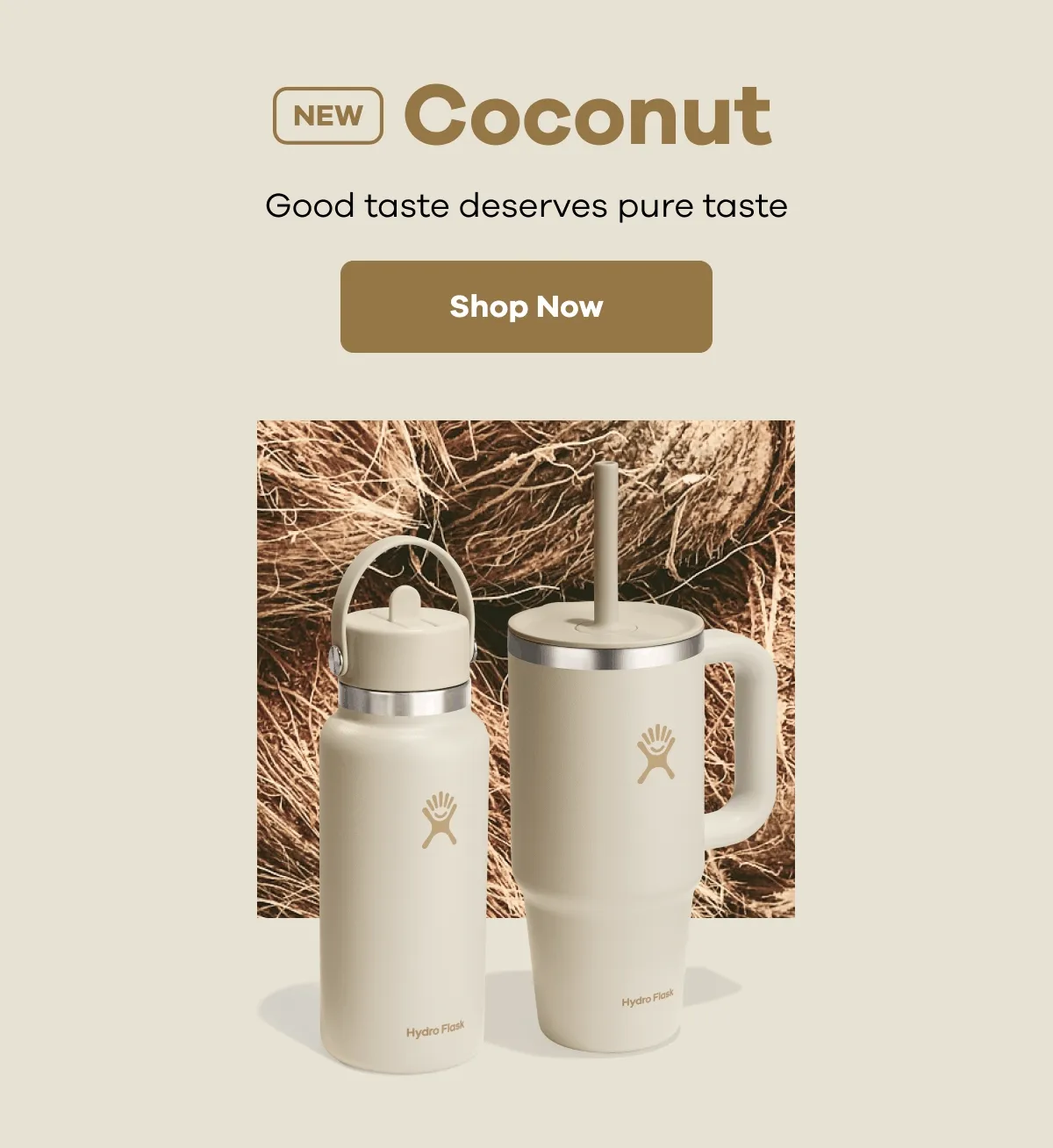 NEW Coconut. Good taste deserves pure taste. Fresh Botanical Bliss print. | Shop Now