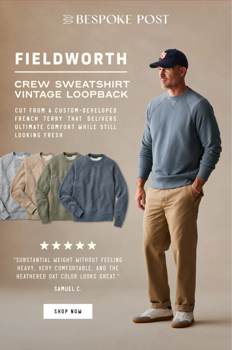 Crew Sweatshirt Vintage Loopback