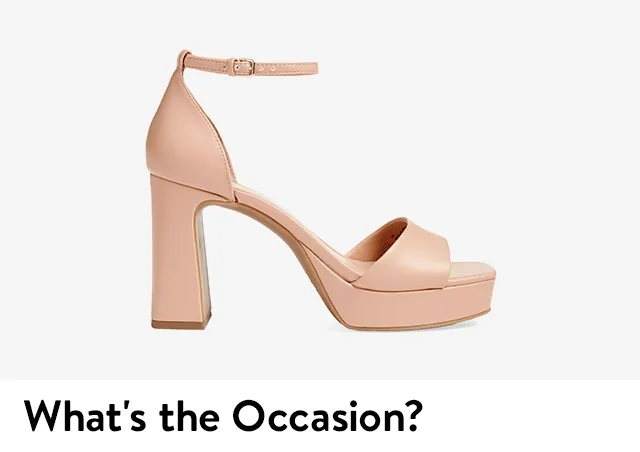 Pink, black and white heels.