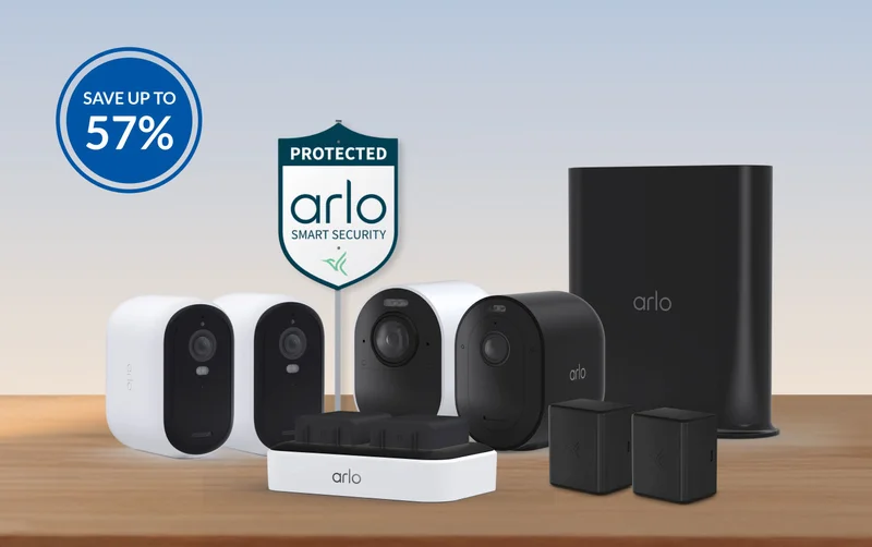 Save up to 57%. Various Arlo home security products.