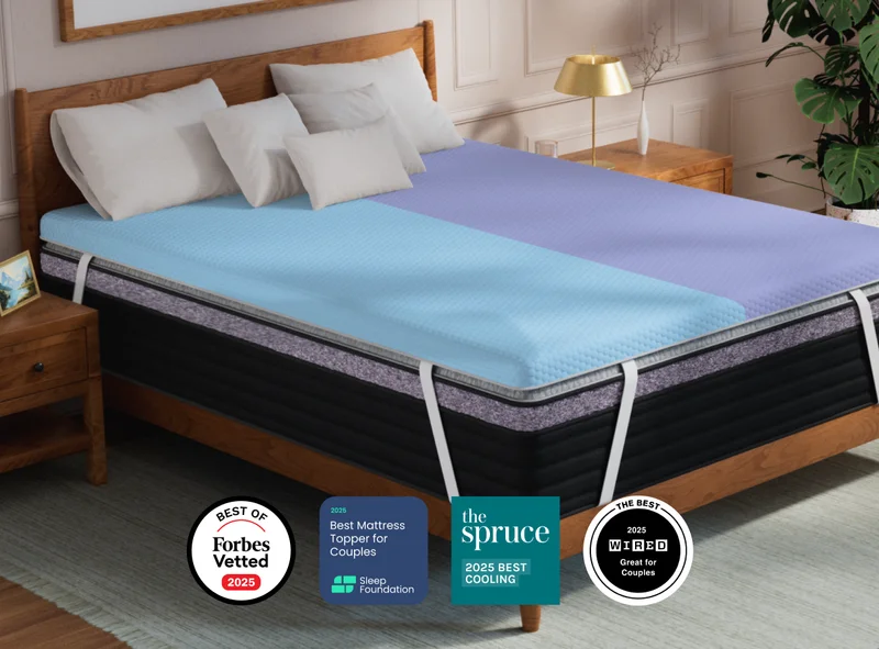 Helix Dual Comfort Mattress Topper with GlacioTex Helix Dual Comfort Mattress Topper with GlacioTex