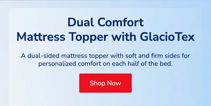 Helix Dual Comfort Mattress Topper with GlacioTex Helix Dual Comfort Mattress Topper with GlacioTex