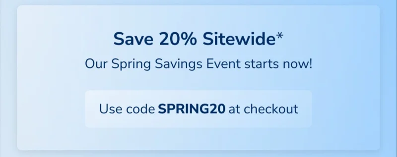 Spring Savings Sale Spring Savings Sale