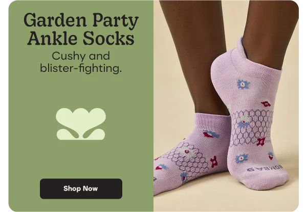 Garden Party Ankle Socks | Cushy and blister-fighting. Shop Now