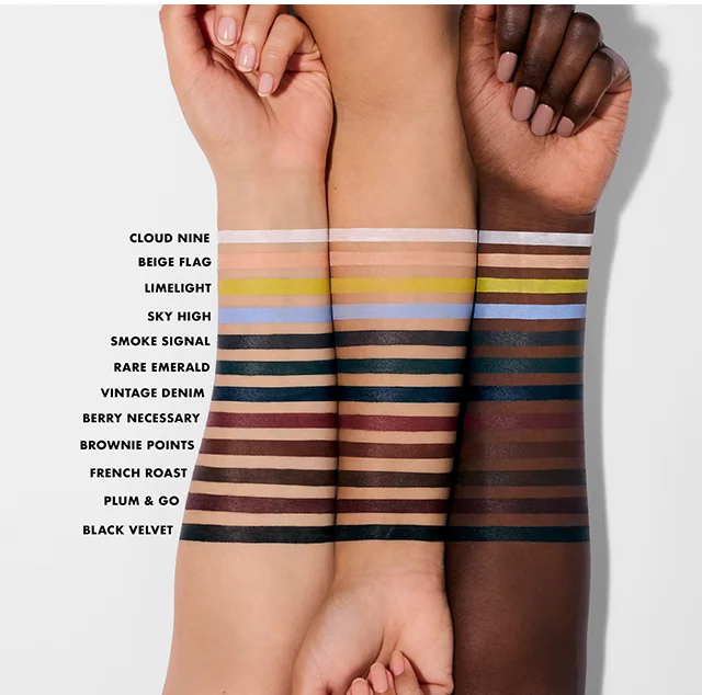 Shade range of NEW Smoky Kohl Eyeliner