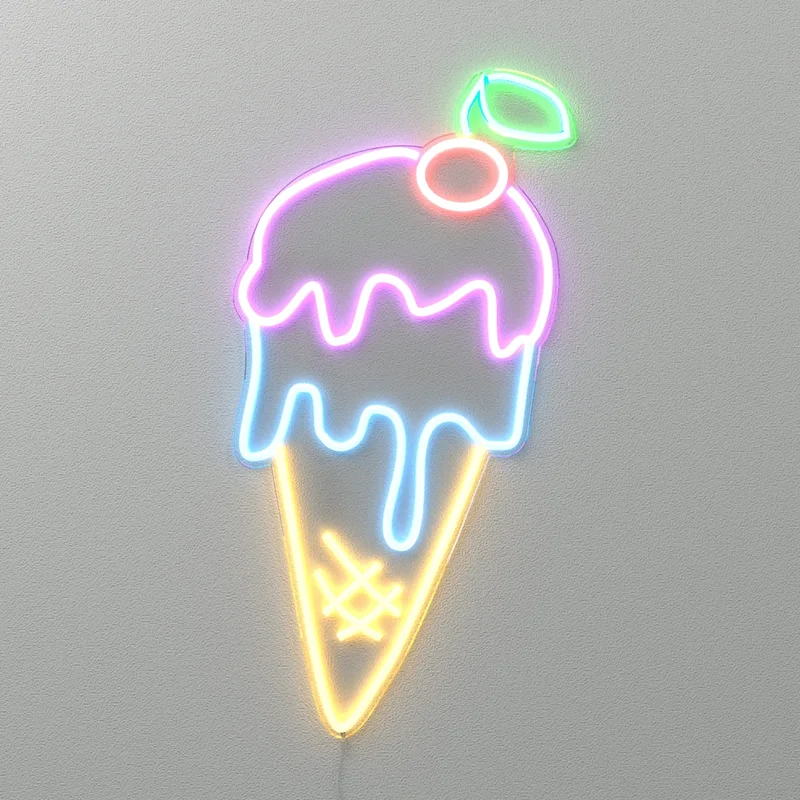 Image of Ice Cream, man by Kelly Dabbah - LED Neon Sign