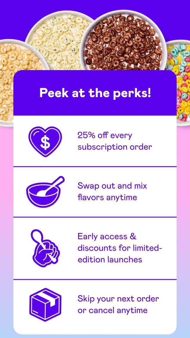Peek at the perks!