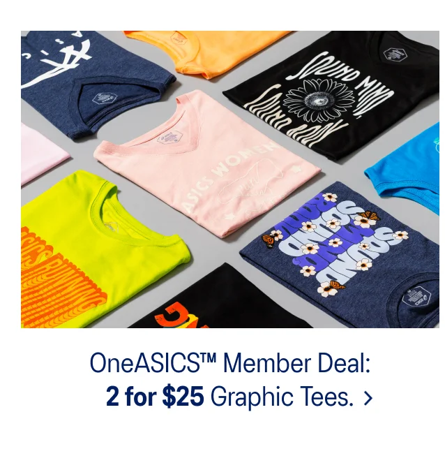 OneASICS Member Deal: 2 for $25 Graphic Tees