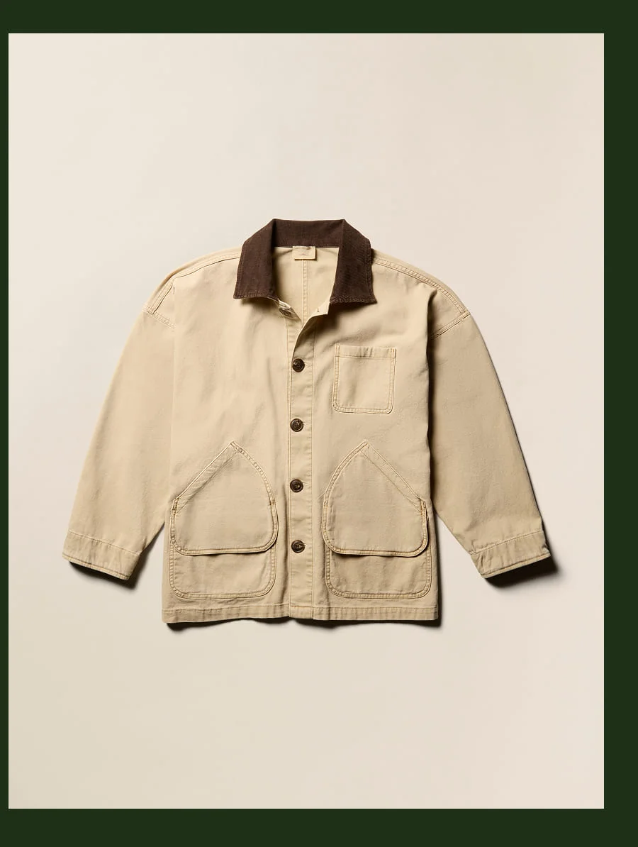 Sunwashed Canvas Barn Jacket Sandy Khaki