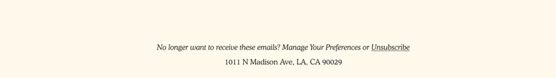 Manage Preferences