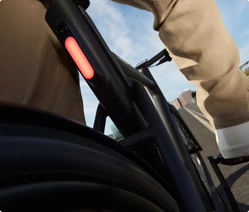 A photograph render of a phone docked on the Cowboy cockpit