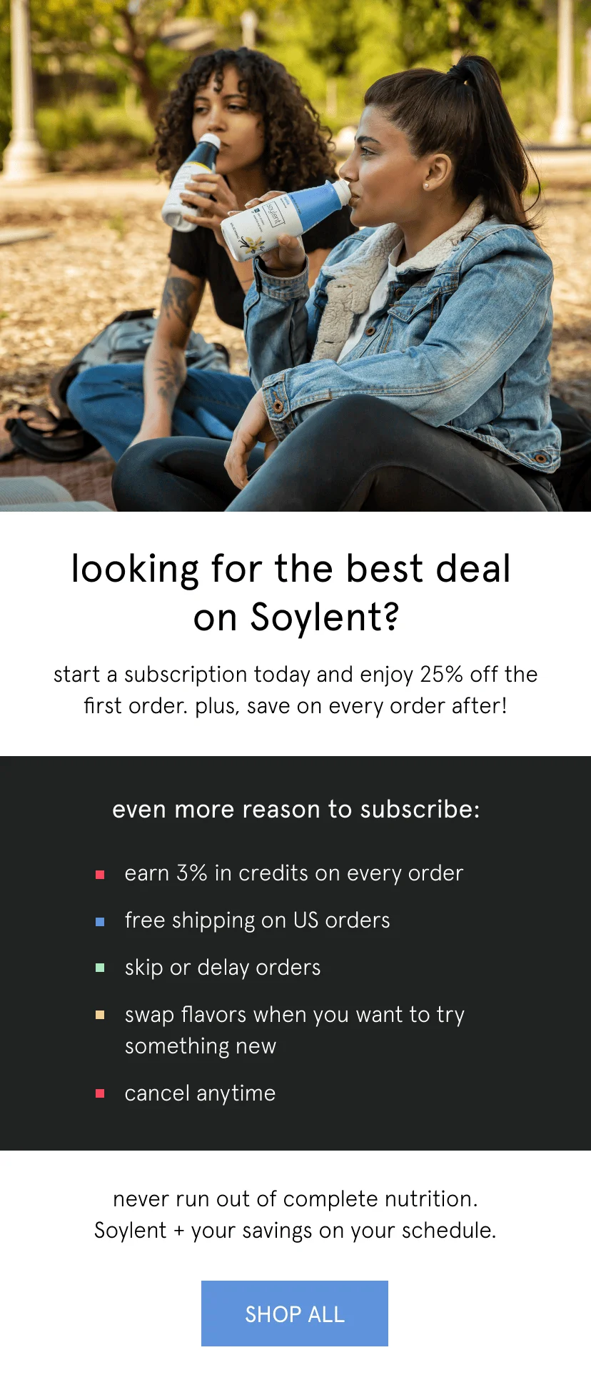 Soylent sav ings