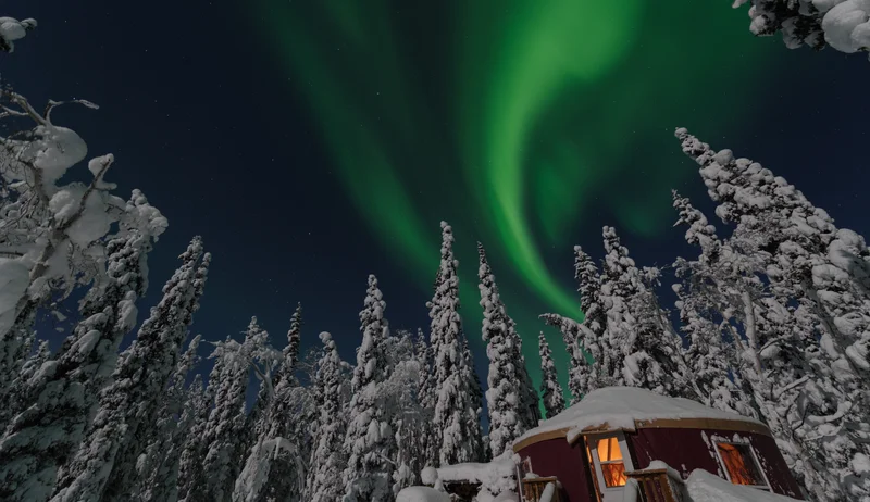 Aurora borealis in Yukon