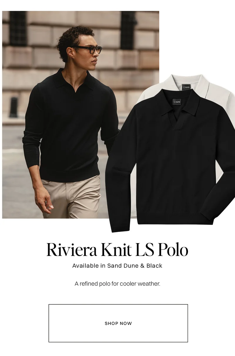 Riviera Knit Long Sleeve Polo