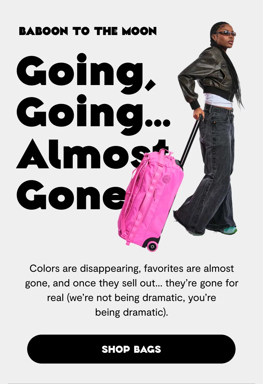 Going, Going... Almost Gone | Shop Bags