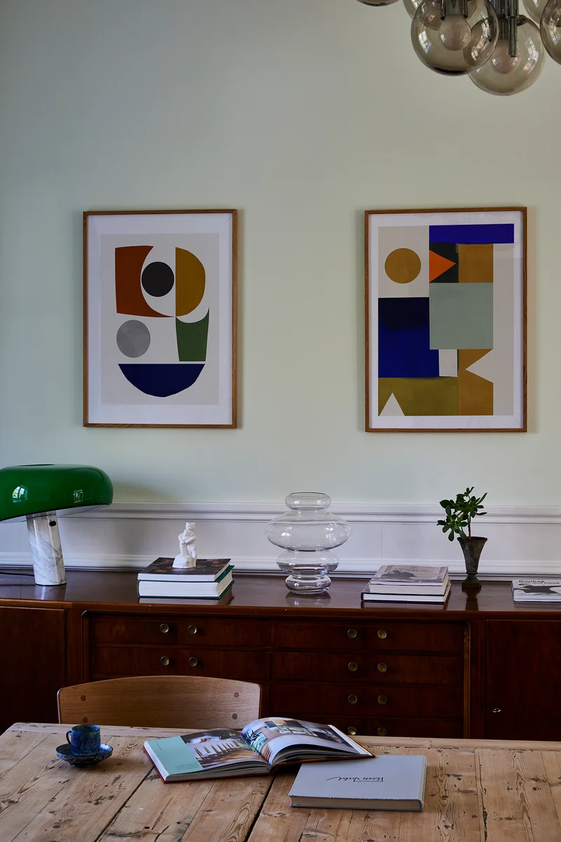 Art on wall by Berit Mogesen Lopez