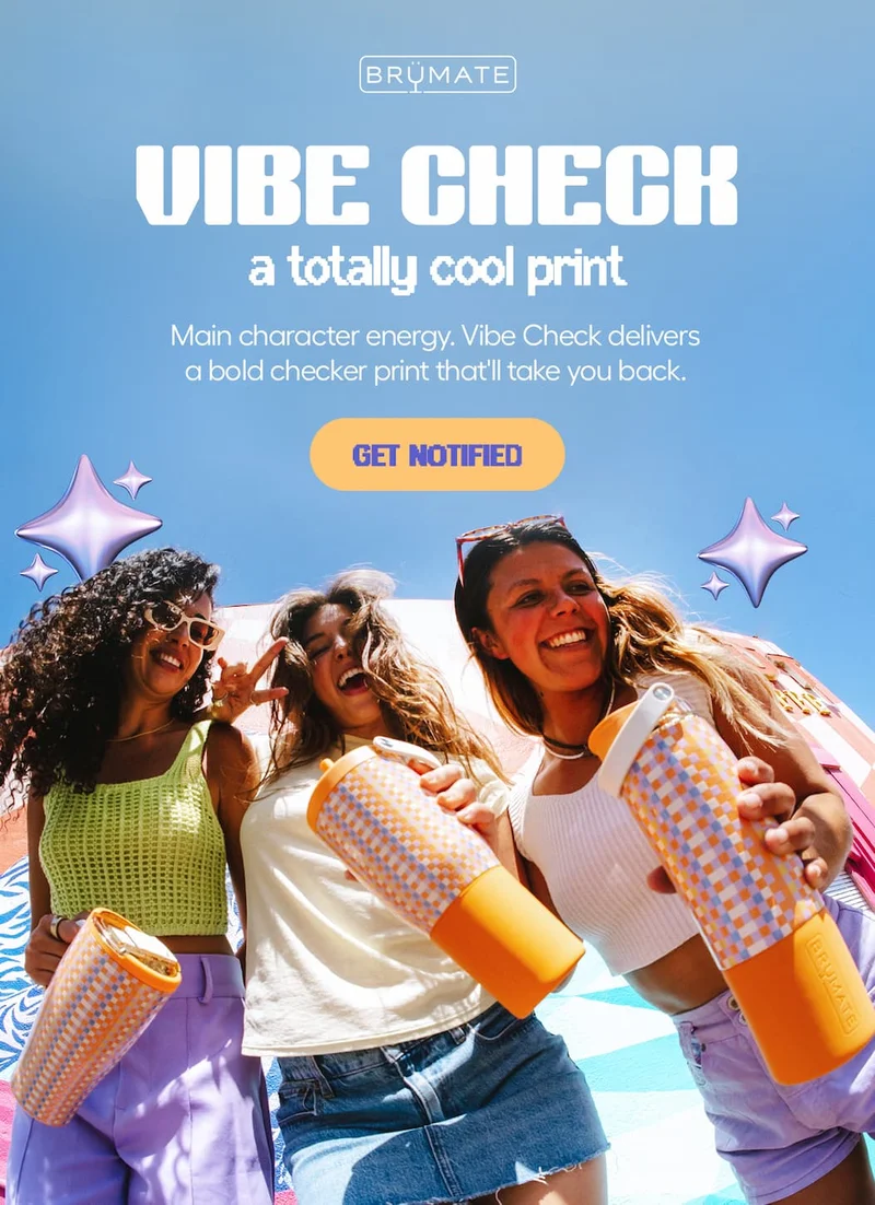 Vibe Check is a bold checker print that drops soon. Sign up to Get Notified when it drops.