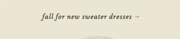 fall for new sweater dresses