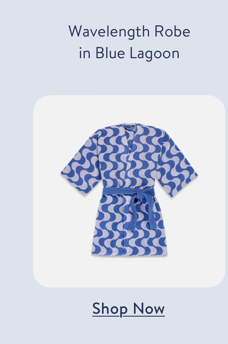 Wavelength Robe in Blue Lagoon