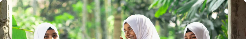 Photo of 3 best friends laughing together in Bangladesh