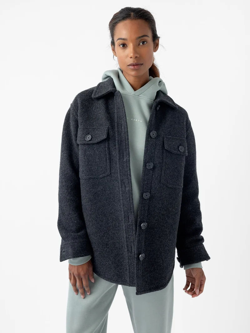 Image of Women's Bouclé Shacket - Last Chance
