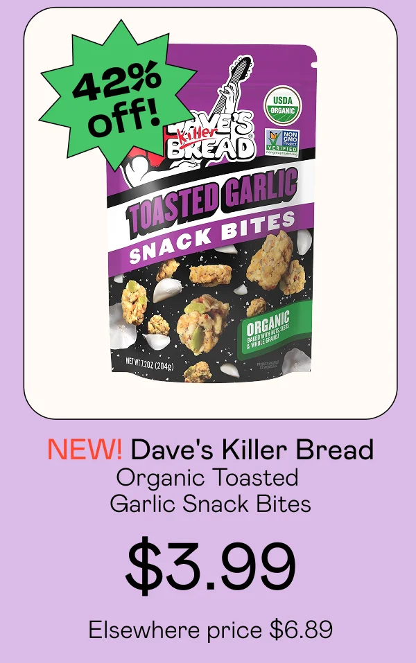Organic Toasted Garlic Snack Bites