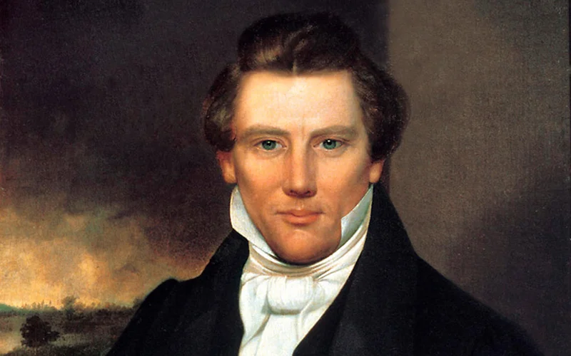 Joseph Smith, Jr., the founder and leader of the Church of Jesus Christ of Latter-day Saints.
