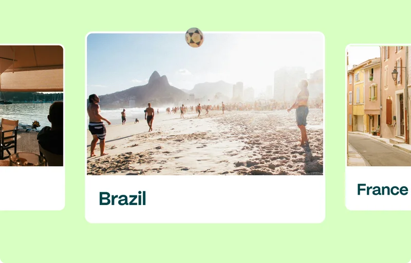 Destinations: Brazil, France