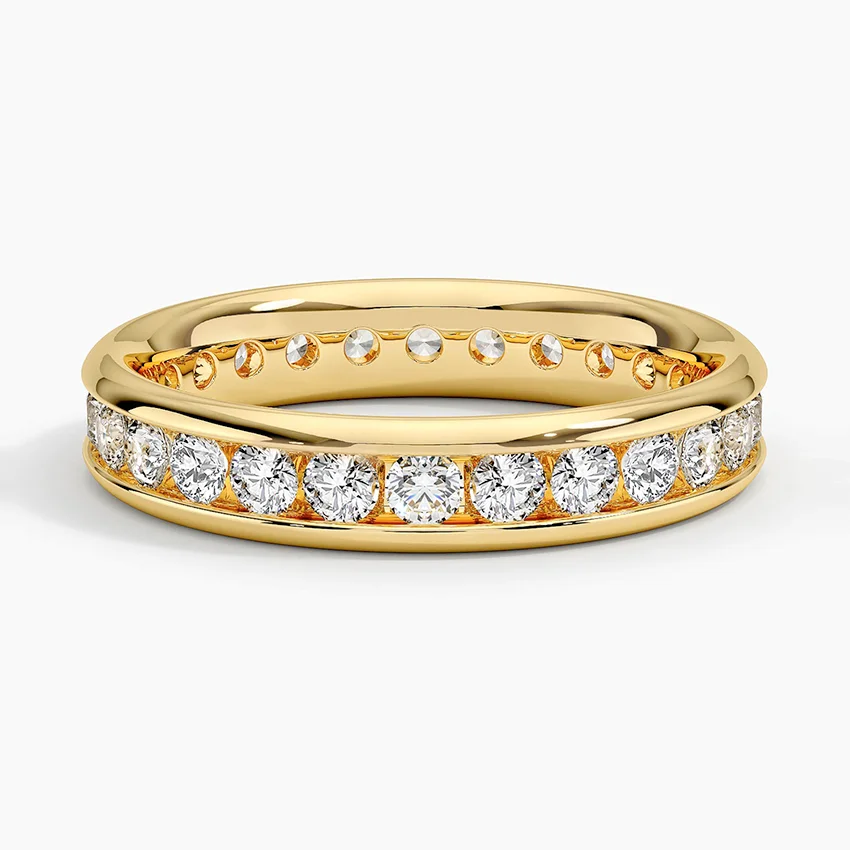 Channel Set Round Lab Diamond Ring